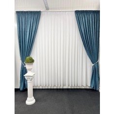 Set doua draperii Gravel, albastru
