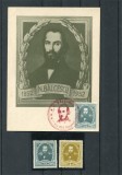 1952 , Lp 333 , Centenarul nasterii lui Nicolae Balcescu - serie MLH + C.P.