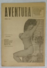 AVENTURA , SAPTAMANAL EDITAT DE SOCIETATEA DETECTIVILOR PARTICULARI DIN BUCURESTI , ANUL I , NR. 1 , ANII &amp;#039; 90 foto
