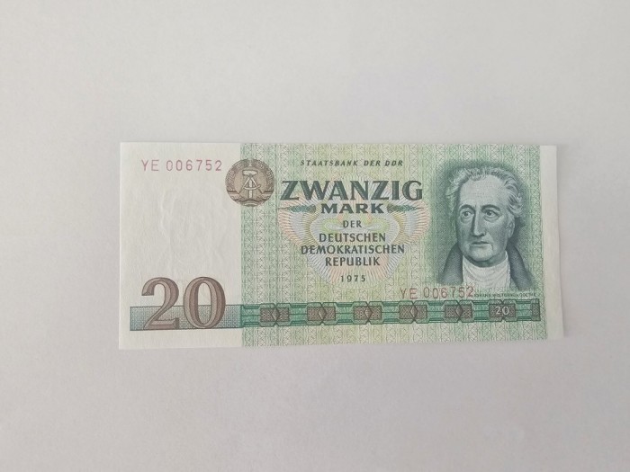 Germania Democrata 20 Mark 1975 Noua