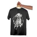 Tricou personalizat dama &quot;DALMATIAN&quot;, Negru, Marime S