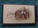 superba fotografie cdv militar ,atelier fotografic PESCHY,anII 1880 Dimensiuni 11 cm x 6 cm