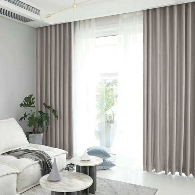 Draperie din catifea blackout cu rejansa transparenta cu ate pentru galerie, Madison, 150x270 cm, densitate 700 g/ml, Philippine Gray, 1 buc foto