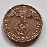 Germania Nazista 1 reichspfennig 1937/E Muldenh&uuml;tten bronz