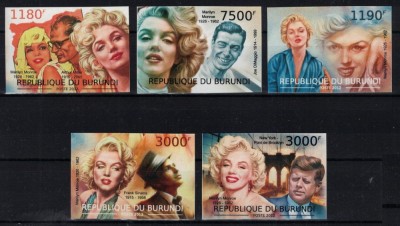 BURUNDI 2012 - Marilyn Monroe / serie completa MNH foto