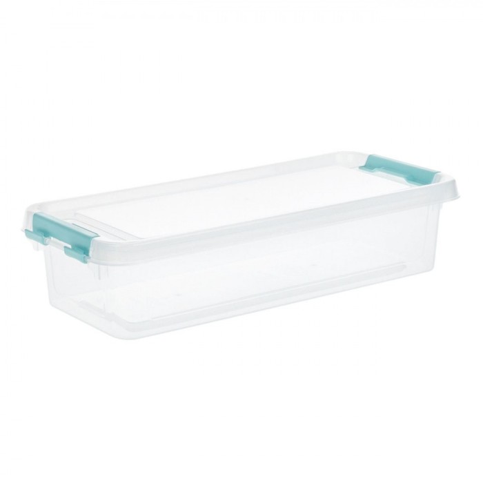 Cutie Depozitare Plastic, 3.5L, Transparentă, Sistem Blocare