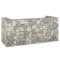 Gossi perete gabion pentru pubele, 254x100x110 cm, otel galvanizat
