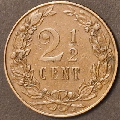 Olanda 2 1/2 CENT 1903 Wilhemina foto