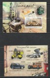 Burundi 2012 - Transport prin Curier S/S 1v + M/S NEDANTELATE 2v MNH, Nestampilat