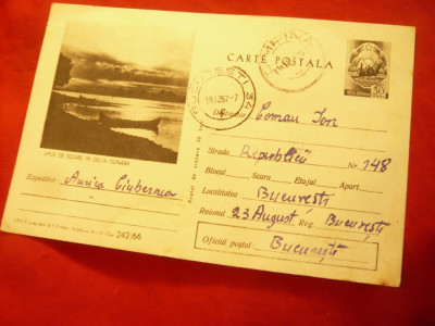 Carte Postala ilustrata - Delta Dunarii - Apus de Soare cod 242/66 foto