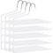 SONGMICS Set de 4 umerase pentru pantaloni, anti-alunecare, capacitate 5 perechi per umeras, 32cm, alb Household NewTrend