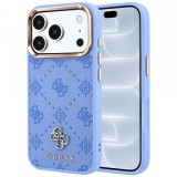 Husa MagSafe pentru Apple iPhone 18 Pro / 17 Pro, Guess, Peony 4G Small Logo, Bleu