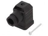 Conector cu valvă 18mm mamă PIN 4 unghi 90&deg;