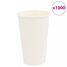 vidaXL Ce?ti de cafea din hartie 1000 buc 16oz 400ml alb foto