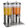 Dispenser Dublu Bauturi Profesional APS DUO TOP FRESH 2x6L, Inox/SAN, Dozator Suc/Limonada, Hotel/Restaurant/Catering