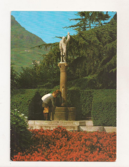 FA50-Carte Postala- ITALIA - Bolzano, Fontana di S. Francesco, necirculata 1968