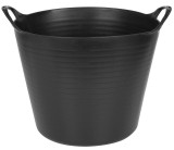 Galeata flexibila Strend Pro Flexi 27L, neagra, cu manere, 39x35,5 cm