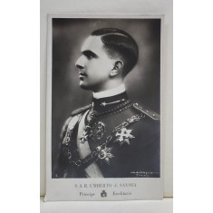 S.A.R . UMBERTO DI SAVOIA , PRINCIPE EREDITARIO , FOTOGRAFIE TIP CARTE POSTALA