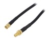 Cablu Goobay RP-SMA 5m, 50 Ohm, RG58, Conector coaxial concentric, Negru