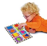 Puzzle lemn in relief Forme geometrice, Melissa &amp; Doug