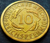 Cumpara ieftin Moneda istorica 10 RENTENPFENNIG (A) - IMPERIUL GERMAN, anul 1925 * cod 606