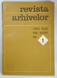 REVISTA ARHIVELOR ANUL XLIX, Vol. XXXIV Nr. I de MIOARA TUDORICA, 1972