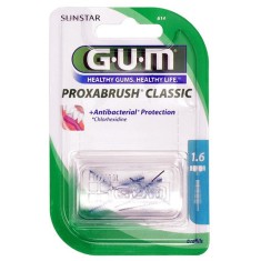 Set 8x Periute Interdentare, GUM, ProxaBrush, pentru Curatare in Profunzime, Tratate cu Clorhexidina