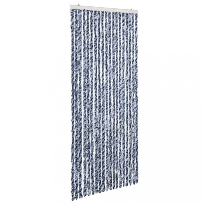 Perdea pentru insecte, albatru si alb, 56x200 cm, Chenille