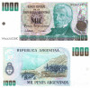 Argentina 1 000 1000 Pesos Argentinos 1985 P-317b UNC