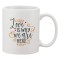 Cana alba personalizata &#039;Love is why we are here&#039;, INOVATIX&reg;. 330ml