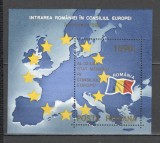 Romania.1993 Intrarea in Consiliul Europei-Bl. XR.1091