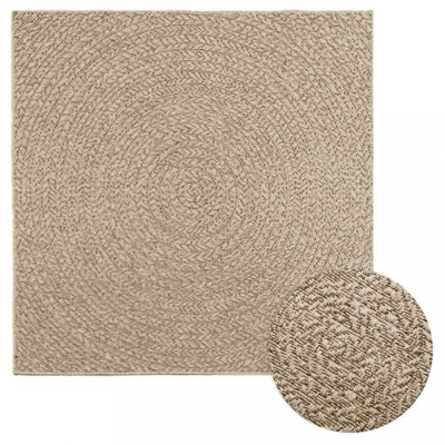 vidaXL Covor ZIZUR aspect iută, 120x120cm, pentru interior și exterior 4010406 foto