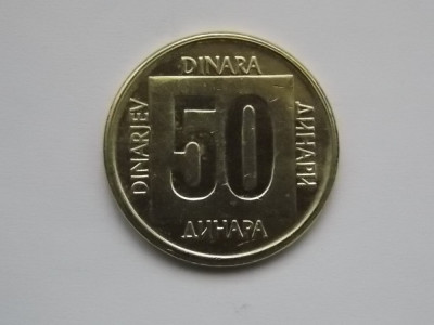 50 DINARA 1988 IUGOSLAVIA foto