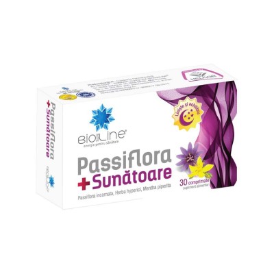 Passiflora + Sunatoare BioSunLine 30 comprimate Helcor foto