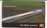 Cartela Telefonica Germania - InterCity Express DB 12 Dm - 1996