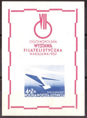 C2026 - Polonia 1957 - Filatelie bloc neuzat,perfecta stare foto