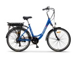 Bicicleta electrica ZT-34-B, motor 250W, 36V 10Ah, viteza 25km/h, autonomie 30 km - Albastru