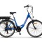 Bicicleta electrica ZT-34-B, motor 250W, 36V 10Ah, viteza 25km/h, autonomie 30 km - Albastru