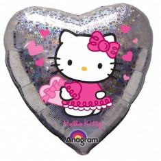 Balon folie metalizata 43cm Hello Kitty Hearts foto