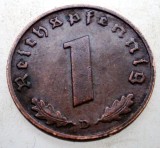 B.056 GERMANIA 1 REICHSPFENNIG 1938 D, Europa, Bronz