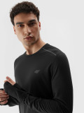 Tricou cu m&acirc;necă lungă de alergare regular cu uscare rapidă pentru bărbați, 4F Sportswear