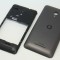 Carcasa mijloc si capac baterie Vodafone 890N Smart 4 Turbo negre swap