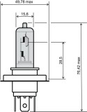 Bec far halogen 12V 35/35W HS1, Oem