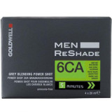 Vopsea de par barbati Goldwell Men Reshade 6CA pentru acoperirea parului alb 4Shots x 20ml