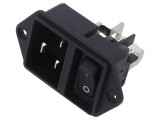 Conector Alimentare AC 16A 250VAC IEC 60320