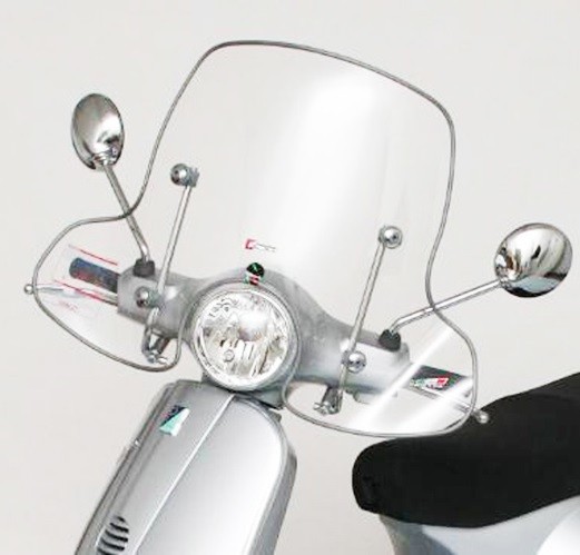 Parbriz mediu transparent Vespa LX 50-125-150cc (4 sezoane)