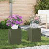 VidaXL Suporturi pentru plante 2 pcs Olivengr&oslash;nn 24 x 24 x 35 cm Oțel