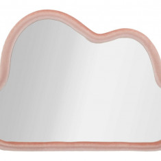 Oglinda decorativa Cloud, Mauro Ferretti, 90x60 cm, MDF/rama acoperita cu catifea, roz