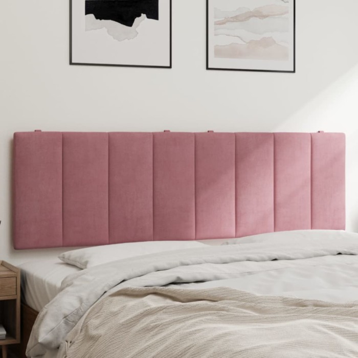 vidaXL Pernă tăblie de pat, Hanko, roz, 160 cm, catifea 374680