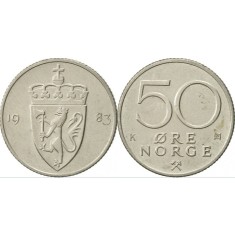 Norvegia 1980 - 50 ore, circulata